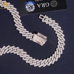 Hot Sale Moissanite Tennis Necklace Fashion 925 Silver <b>Iced</b> <b>Out</b> Brilliant Cut GRA Certified Hip Hop Style - Product Image 5