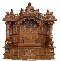 Grand Mandir indien pour Pooja aux prix d'usine, design de temple hindou pour la maison en bois de teck, qualité supérieure, fait main, grande taille.