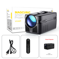 Proyektor Pintar MAGCUBIC HY450C 900ANSI 1080P LED Holografik Transparan Berkualitas Tinggi 8K Pengiriman Pabrik