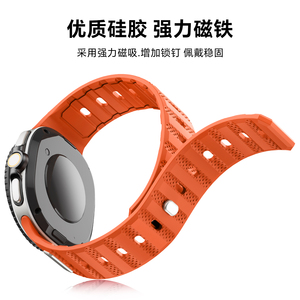 Correa de reloj magnética de silicona para Samsung Galaxy Watch 9 8 Classic 40mm 44mm 46mm, correa de repuesto deportiva de liberación rápida - Product Image 3