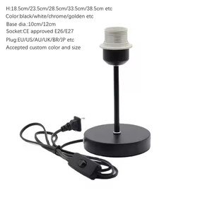 <span class=keywords><strong>Portalampada</strong></span> E26/E27 Nero/Bianco per Lampada da <span class=keywords><strong>Tavolo</strong></span>, Lampada da Terra, Illuminazione Decorativa per Comodino, Accessori per Hotel/Camera da Letto/Sala Lettura - Product Image 6