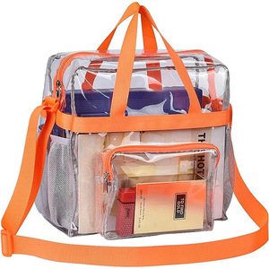 Borsa a tracolla da donna di moda DICHOS nuova custodia per il trucco in PVC <span class=keywords><strong>trasparente</strong></span> con chiusura a cerniera con motivo impermeabile Logo da viaggio - Product Image 5