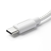 Adaptateur de charge pour casque portable 2-en-1 PD 60W avec cœur en cuivre sans oxygène USB-C 3.1 tressé en nylon, performance stable, vente en gros