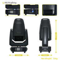 Projecteur LED mobile Mgolighting Factory Paint Profile 500W Performance CMY CTO Gobo pour équipement d'éclairage de scène de concert