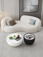 Canapé en velours de mouton de forme spéciale, style nordique moderne et simple, pour salon, boutique de vêtements, robe de mariée
