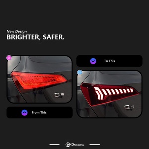 08-17 Q5 Tail Lamp <b>Accessory</b> Modified Dynamic LED Turn Signal Red Lens New Condition 12V Voltage Compatible Q7 Car Styling CG-Q5 - Product Image 4