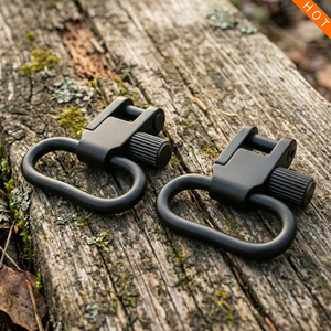 Baiyuheng Bulk Outdoor Jachtaccessoires QD <span class=keywords><strong>Sling</strong></span> Bevestigingsbeugels Schroefdraaiknoppen Zwart Gemaakt van Zinklegering - Product Image 1