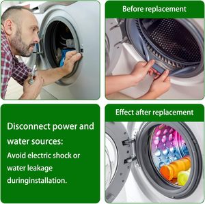 Anillo de Sellado de Goma para Puerta de Lavadora de Tambor 4986EN1003A, Compatible con MDS61952201/MDS55242601/MDS63916501 - Product Image 6