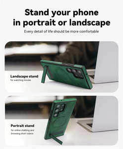 2025 Nueva Funda de cuero magnético de lujo para <span class=keywords><strong>Samsung</strong></span> <span class=keywords><strong>Galaxy</strong></span> S25 Ultra S25 <span class=keywords><strong>Plus</strong></span> S24 S23 <span class=keywords><strong>S22</strong></span> funda trasera ultradelgada con soporte - Product Image 3