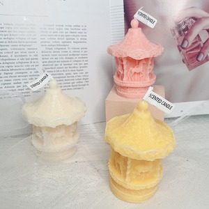Cross-border three-dimensional <strong>carousel</strong> aromatherapy <strong>candle</strong> girl's heart decoration playground Trojan Qixi gift <strong>candle</strong> - Product Image 2