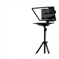 Téléprompteur professionnel de 20 pouces pour la diffusion en direct, compatible avec les appareils photo reflex numériques, avec grand écran et design portable TY-T20