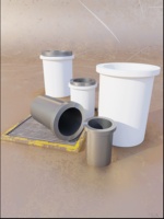 Creusets en graphite et en quartz de haute pureté, résistants aux hautes températures, personnalisables, capacité de 0,5 kg, fabriqués en Chine