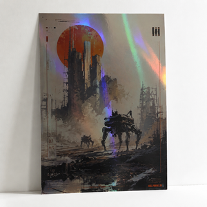 Affiches d'art métallisé personnalisées style Wasteland pour Anime/<span class=keywords><strong>Manga</strong></span>, illustrations holographiques, merch vidéo jeu/film, fanart Holo - Product Image 5