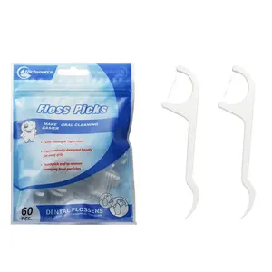 Hoge Kwaliteit Orthodontische Beugels Floss Tooth Pick Biologisch Afbreekbaar Flosspick Eco Vriendelijke Dental Floss Pick