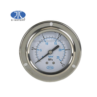Manometer Oil Gas Pressure Gauge with PSI and Bar Unit with Bottom Connection