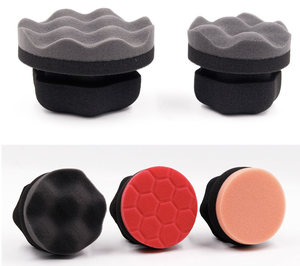 Ensemble d'éponges à cire pour voiture portables |   Applicateur anti-rayures pour peinture automobile, cuir et pneus en caoutchouc - Product Image 4