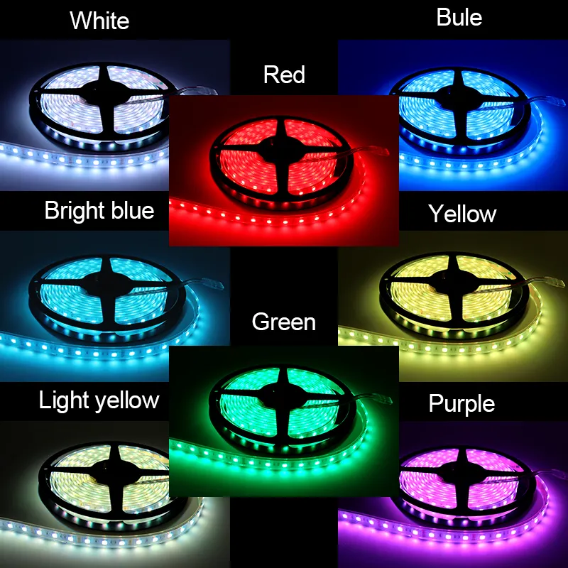 WIFI LED Strip Lights Work with Alexa Waterproof RGB LED Strip 12v 24v 5050 D LED Smart Rope Lights Smartphone APP ControlledSM