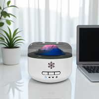 Mini humidificateur d'aromathérapie en forme de volcan nébuliseur diffuseur d'arôme Machine avec veilleuse 7 couleurs pour chambre à coucher à la maison