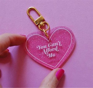 Rõ ràng Acrylic Keychain Tùy chỉnh hình trái tim Hologram <span class=keywords><strong>Keyring</strong></span> in ấn đôi sáng tạo quyến rũ Móc chìa khóa móc khóa nhựa long lanh - Product Image 4