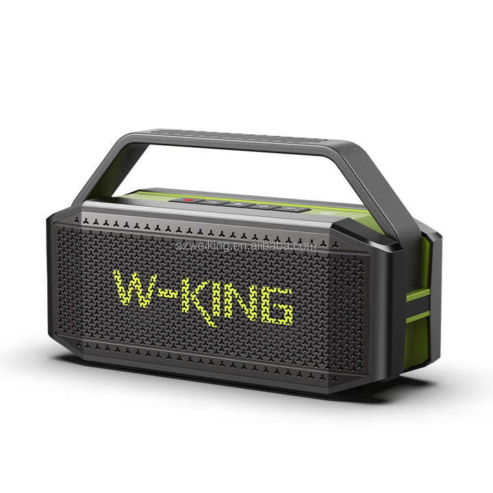 60W IPX6 Waterproof Bluetooth Speaker - W-KING D9-1