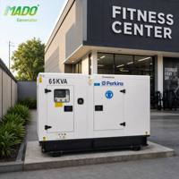 Générateur diesel authentique de marque Perkings 52 kW 65 kVA 80 kVA 100 kVA silencieux, moteur 1104A-44TG1, triphasé, alimentation de secours pour usine