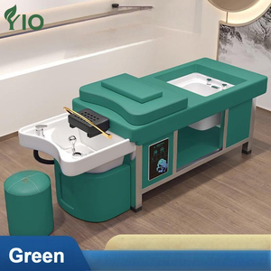 Cama <span class=keywords><strong>de</strong></span> champú multifuncional para peluquería, masaje <span class=keywords><strong>de</strong></span> estilo tailandés, Spa para pies, circulación <span class=keywords><strong>de</strong></span> <span class=keywords><strong>agua</strong></span>, vapor, cerámica negra para baños - Product Image 2