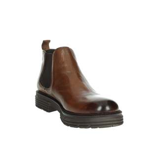 Bottines Chelsea pour homme Gino Tagli en cuir véritable marron, doublure en mesh, semelle extérieure en caoutchouc antidérapante - Product Image 5