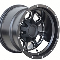 Velg Alloy 15" 16" 5 atau 6 Lubang X 139.7 Desain Deep Dish untuk 4X4 Offroad, Cocok untuk F150 HILUX RANGER BT-50 D-MAX AMAROK TRITON