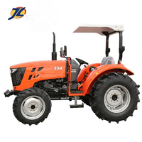 JIULIN 55hp 4X4WD fattoria foresta frutteto giardino trattore a ruote economico foton trattori con Rops con caricatore frontale made in china
