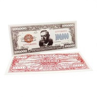 Billet de banque commercial Wilson de 100 000 dollars américain de 1934, pièce de monnaie ornementale