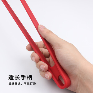 Silicone Food Clips V-Shaped Steak Grill Tongs Anti-Slip Heat Resistant <b>BBQ</b> Accessories For Cooking And Grilling - Product Image 4