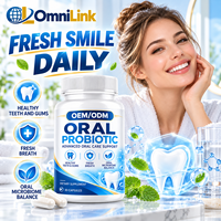 Capsules de probiotiques buccaux OEM ODM, 30 unités, complément alimentaire, marque privée, formule personnalisée, fabricant, fournisseur d'usine