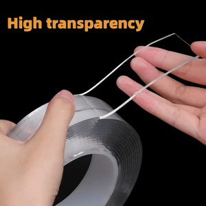 Bande transparente réutilisable résistante de poignée de gel 30mm x <span class=keywords><strong>3m</strong></span> nano bande de montage latérale claire <span class=keywords><strong>auto</strong></span>-adhésive de double - Product Image 4
