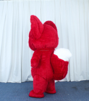 Costume de mascotte gonflable personnalisé unisexe en forme de renard, imprimé à la main, en peluche, pour publicité événementielle