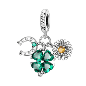 Pendentifs et breloques en argent sterling 925 plaqué or, motif numéro <span class=keywords><strong>porte</strong></span>-<span class=keywords><strong>bonheur</strong></span>, zircon, bijoux pour femme, cadeau de fête - Product Image 1