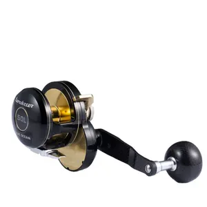 Viswiel 10 2 Roestvrijstalen Kogellager 6.3: 1 Metaal Max Drag 30Kg Lurekiller Blue Drum Langzaam Jigging Reel