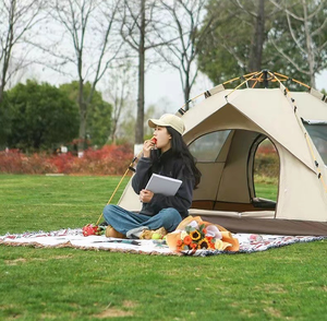 Outdoor Automatic Camping <strong>Tent</strong> - Lightweight Foldable Sunproof 2-4 Person Family Travel <strong>Tent</strong> - Product Image 3