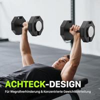 DINUO – Vente en gros usine – Ensemble d'haltères octogonaux réglables en caoutchouc de 36 kg pour la musculation à domicile et en salle de sport commerciale