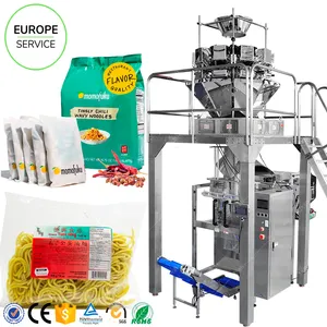 EU Certification Automatic Weighing Noodles Bag Packing Machine Fresh Wet Noodles Packing Machine Fried Noodles Packing Machine