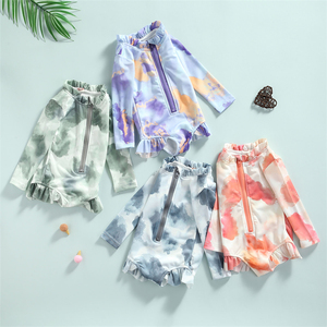 Traje <span class=keywords><strong>de</strong></span> Baño <span class=keywords><strong>de</strong></span> una Pieza para Niñas Pequeñas con Tela Brillante <span class=keywords><strong>de</strong></span> Marca Propia, Traje <span class=keywords><strong>de</strong></span> Baño para Bebés - Product Image 5
