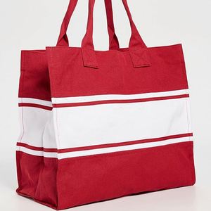 <b>Large</b> Capacity Women's Canvas Tote <b>Bag</b> Custom Embroidered Logo DIY Weekender Travel <b>Beach</b> Shopping Cotton Canvas Summer Open - Product Image 5