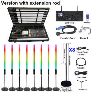 Igracelite <span class=keywords><strong>1</strong></span> шт. IP65 <span class=keywords><strong>1</strong></span>,2 м Светодиодная трубка Dj-прожектор батарея беспроводная Dmx 360 градусов Светодиодная Пиксельная трубка - Product Image 4