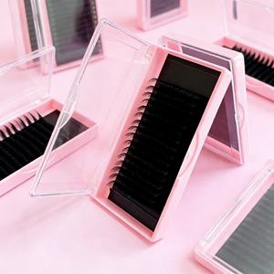 ถาดอุปกรณ์ต่อขนตาแบบฟูสีดำเข้ม ขนตาแคชเมียร์สีดำด้านแบบเส้นต่อเส้น ขนตาเพิ่มวอลลุ่ม - Product Image 4