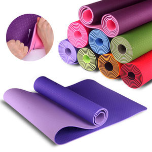 Tapete de Yoga Antideslizante de Doble Capa, Ideal para Viajes, 6mm 8mm TPE, Línea de Marcaje, Pedido al por Mayor - Product Image 3