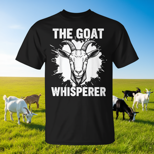 T-shirt The Goat Whisperer pour hommes et femmes, chemise pour les amoureux des chèvres - Product Image 3