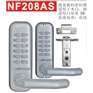 Serrure de porte à bouton poussoir mécanique moderne 60mm haute sécurité finition en alliage de zinc acier catégorie de produit cylindres de serrure - Product Image 3