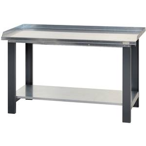 <b>Steel</b> <b>Workbench</b> 1290mm x 1500mm With Lower Shelf Industrial Use - Product Image 1