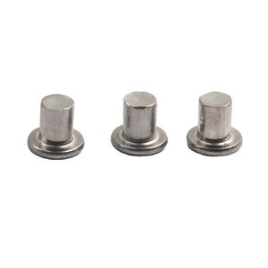 #12 المسامير النحاسية النحاس #9 قرص النحاس عادي النحاس المسامير رئيس شقة الألومنيوم رئيس الجمالون برشام الصلبة - Product Image 1