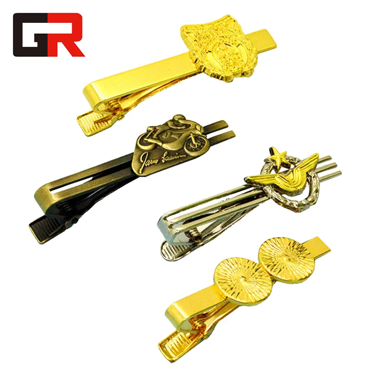 Personalized Custom Tie Clip Manufacturers Enamel Pin Custom Gold Necktie Tie Clip