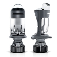 Projecteur à double lentille M01K H4 165w 17000lm 6000k Blanc, ampoule de phare LED pour moto, lumière LED pour phare de voiture